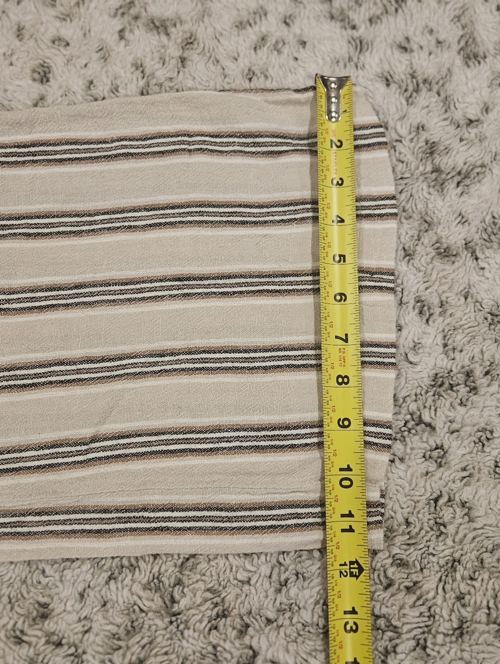 Indigo Rein SZ M Linen Blend Wide Leg Pull On Boho Beachy Pants Shirred Waist - Picture 10 of 11